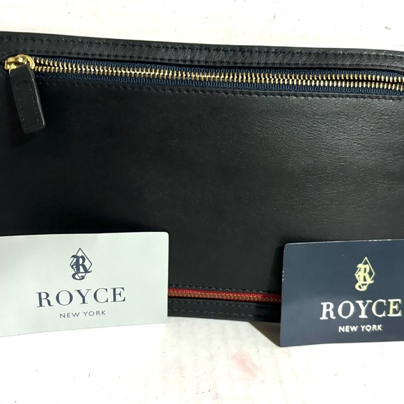 Royce New York leather rfid-blocking four zip organizer travel case - Picture 8 of 8